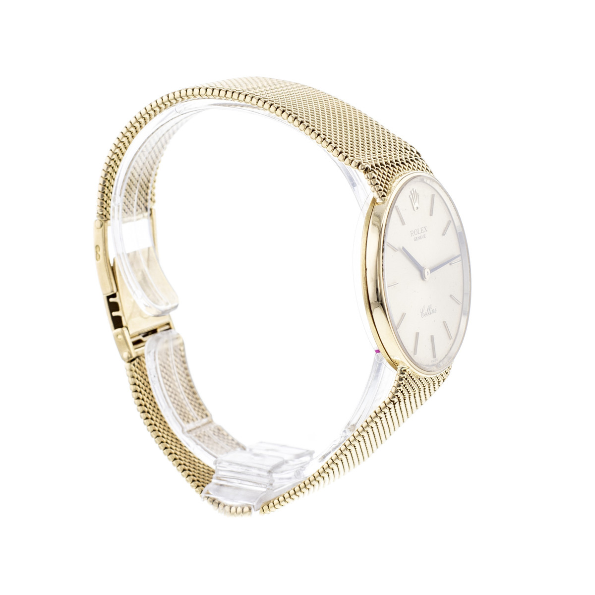 Montre d'occasion ROLEX Cellini femme mécanique bracelet or jaune 750/000 - vue 2