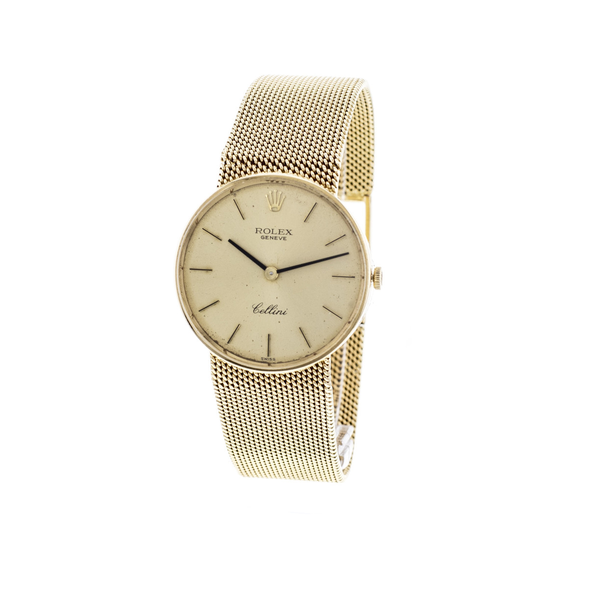 Montre d'occasion ROLEX Cellini femme mécanique bracelet or jaune 750/000 - vue 4