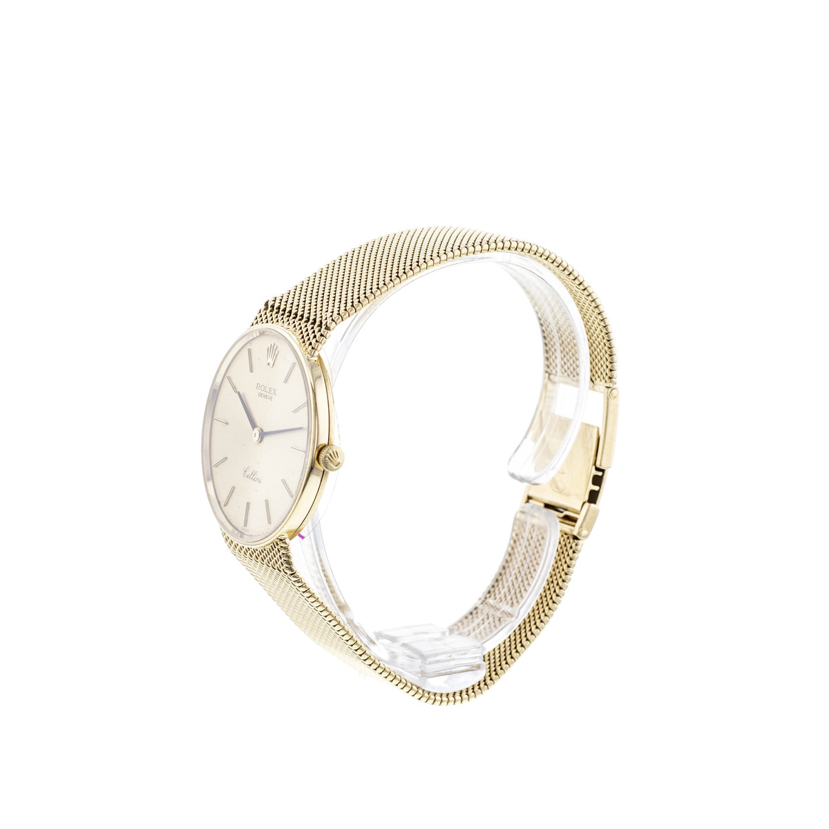 Montre d'occasion ROLEX Cellini femme mécanique bracelet or jaune 750/000 - vue D2