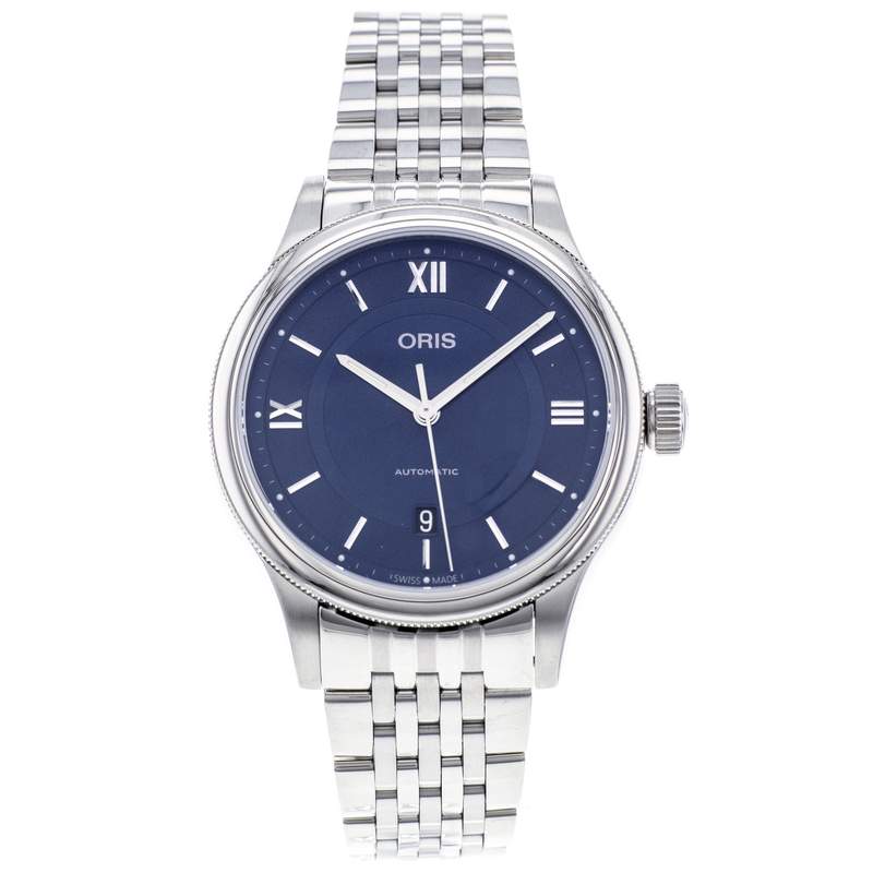 Montre d'occasion ORIS Classic Date homme automatique bracelet acier - vue 1