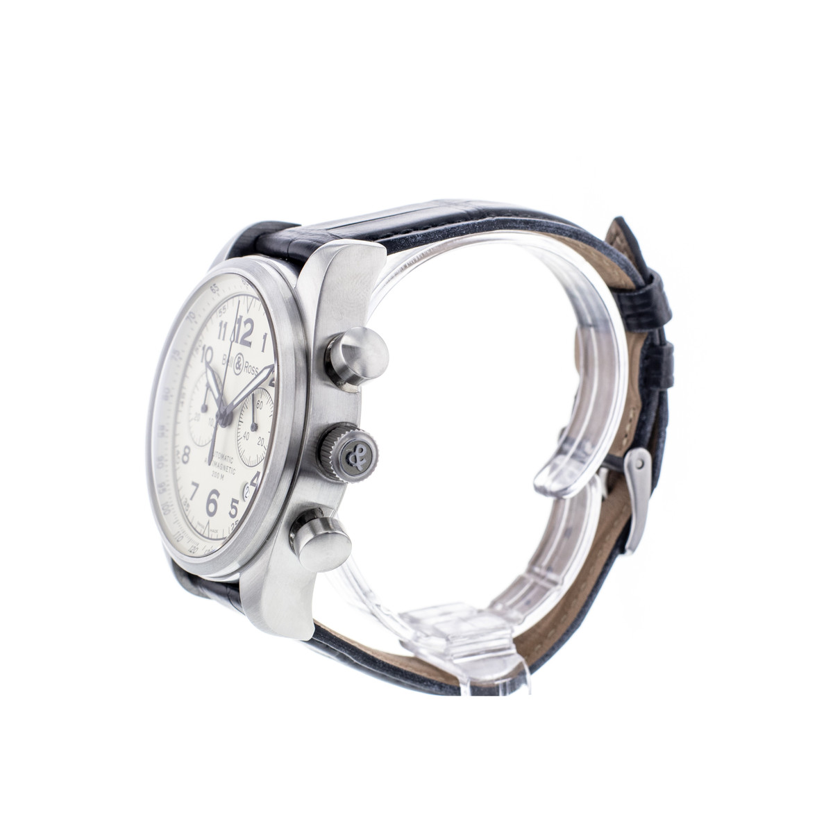 Montre d'occasion BELL & ROSS Vintage 126XL homme automatique bracelet cuir cresus - vue D2