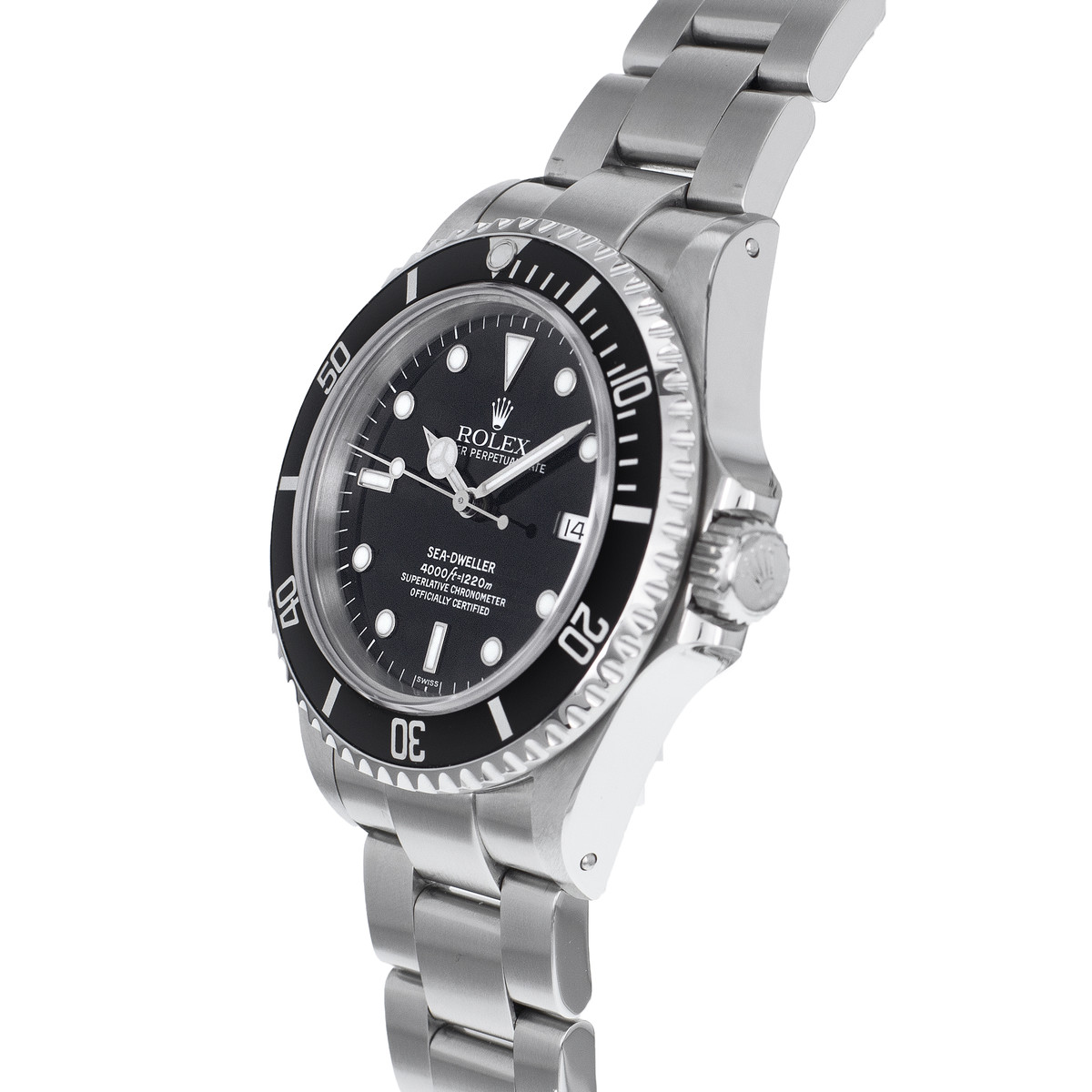 Montre d'occasion ROLEX Sea-Dweller homme mouvement automatique certifié (cosc) bracelet acier - vue D2