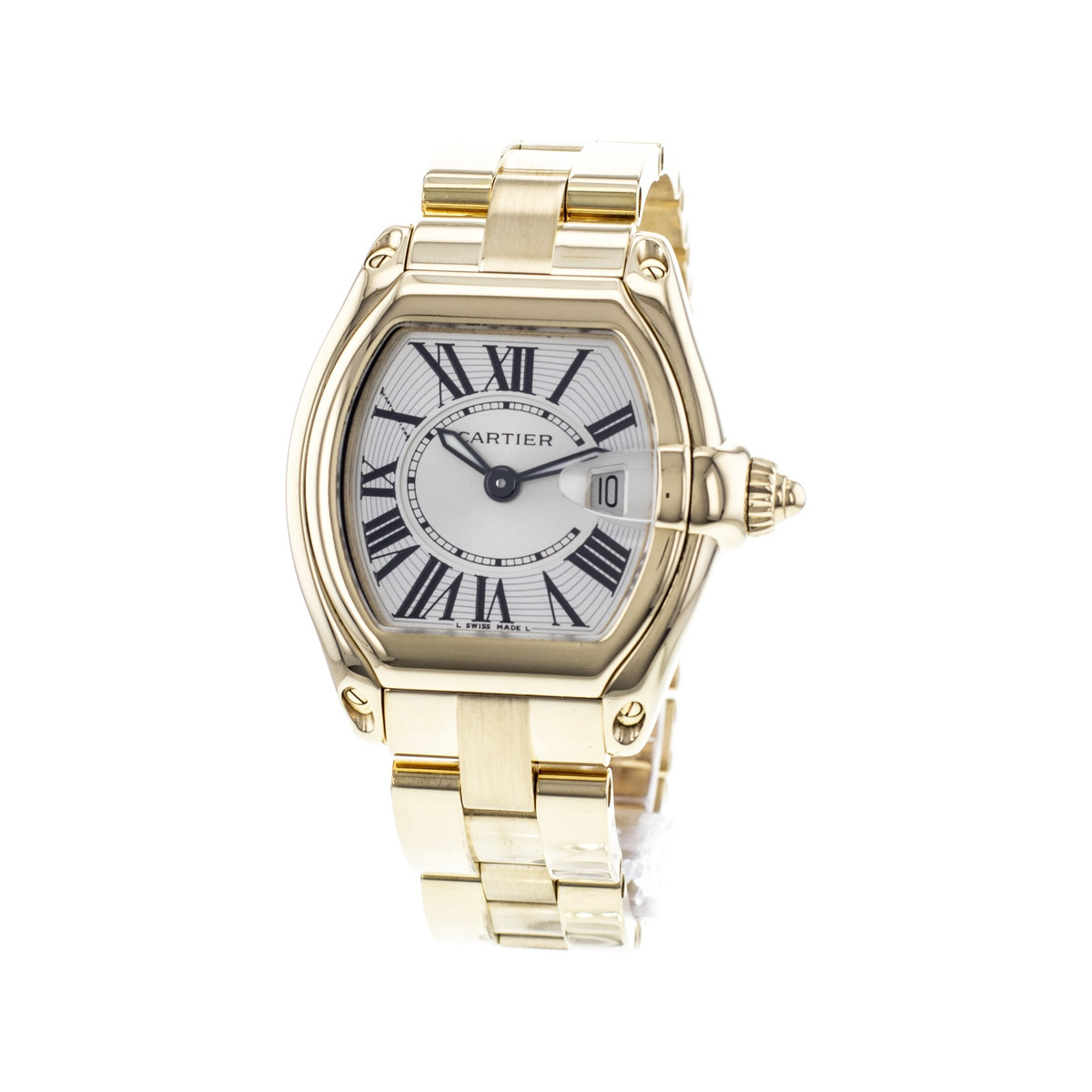 Montre d'occasion CARTIER Roadster femme quartz bracelet or jaune 750/000 - vue 4