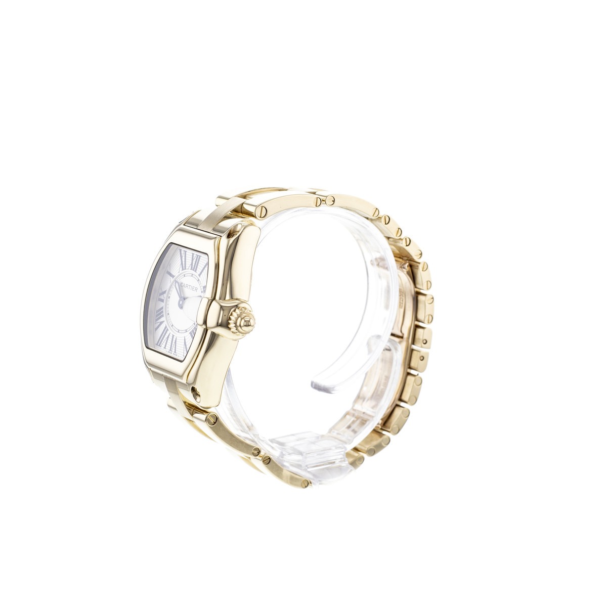 Montre d'occasion CARTIER Roadster femme quartz bracelet or jaune 750/000 - vue D2
