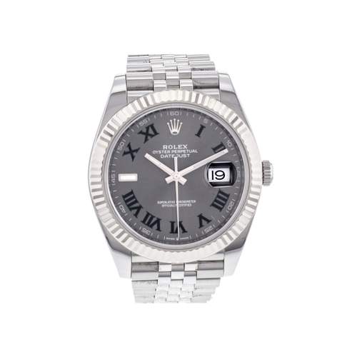 Montre d'occasion ROLEX DateJust Wimbledon homme mouvement automatique certifié (cosc) bracelet acier