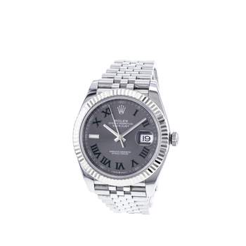 Montre d'occasion ROLEX DateJust Wimbledon homme mouvement automatique certifié (cosc) bracelet acier