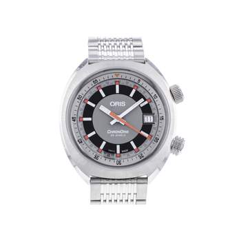 Montre d'occasion ORIS Chronoris Date homme automatique bracelet acier
