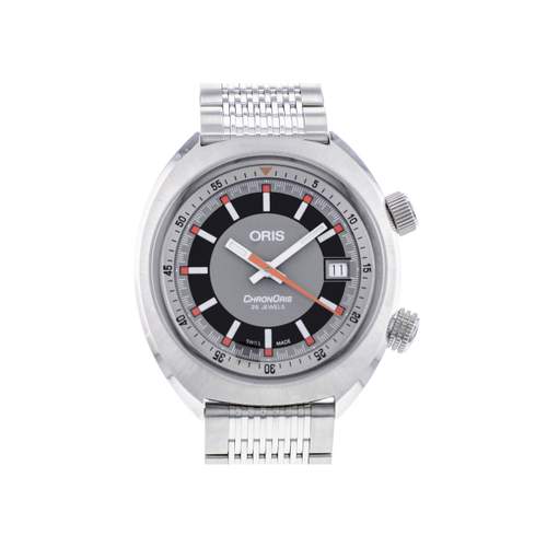 Montre d'occasion ORIS Chronoris Date homme automatique bracelet acier