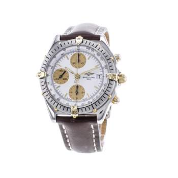 Montre d'occasion BREITLING Chronomat homme automatique bracelet cuir d'origine