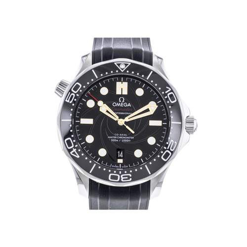 Montre d'occasion OMEGA Seamaster Diver 300 m Edition Limitée James Bond homme mouvement automatique certifié (cosc) bracelet caoutchouc
