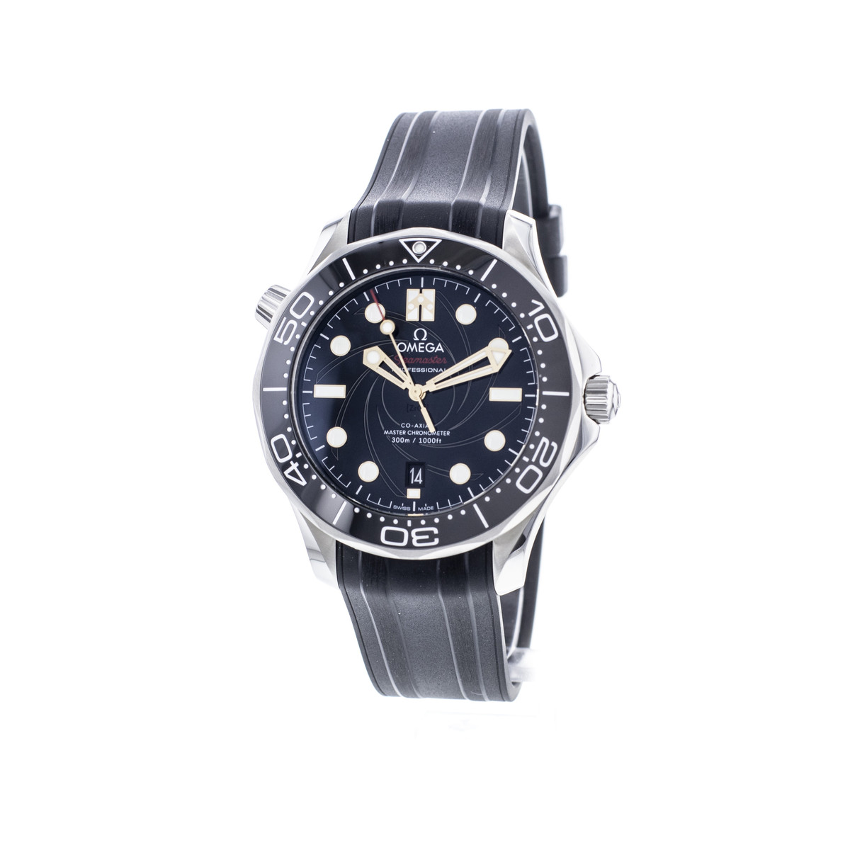 Montre d'occasion OMEGA Seamaster Diver 300 m Edition Limitée James Bond homme mouvement automatique certifié (cosc) bracelet caoutchouc - vue 4