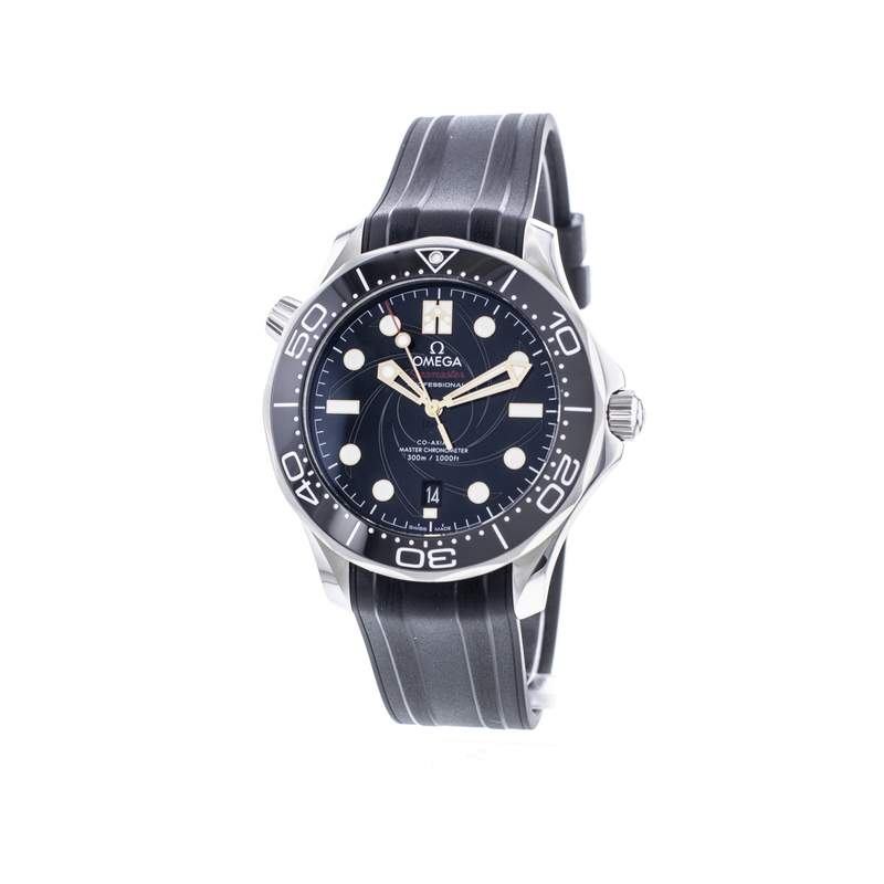 Montre d'occasion OMEGA Seamaster Diver 300 m Edition Limitée James Bond homme mouvement automatique certifié (cosc) bracelet caoutchouc - vue 4