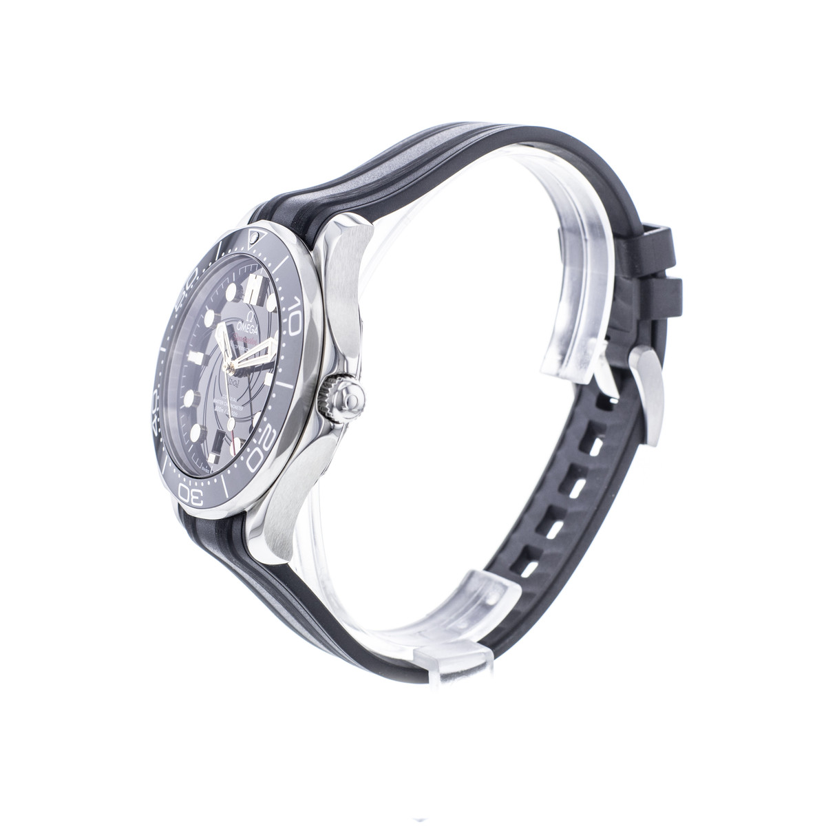 Montre d'occasion OMEGA Seamaster Diver 300 m Edition Limitée James Bond homme mouvement automatique certifié (cosc) bracelet caoutchouc - vue D2