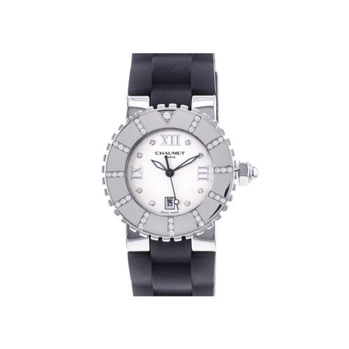Montre d'occasion CHAUMET Class One Diamants femme quartz bracelet caoutchouc