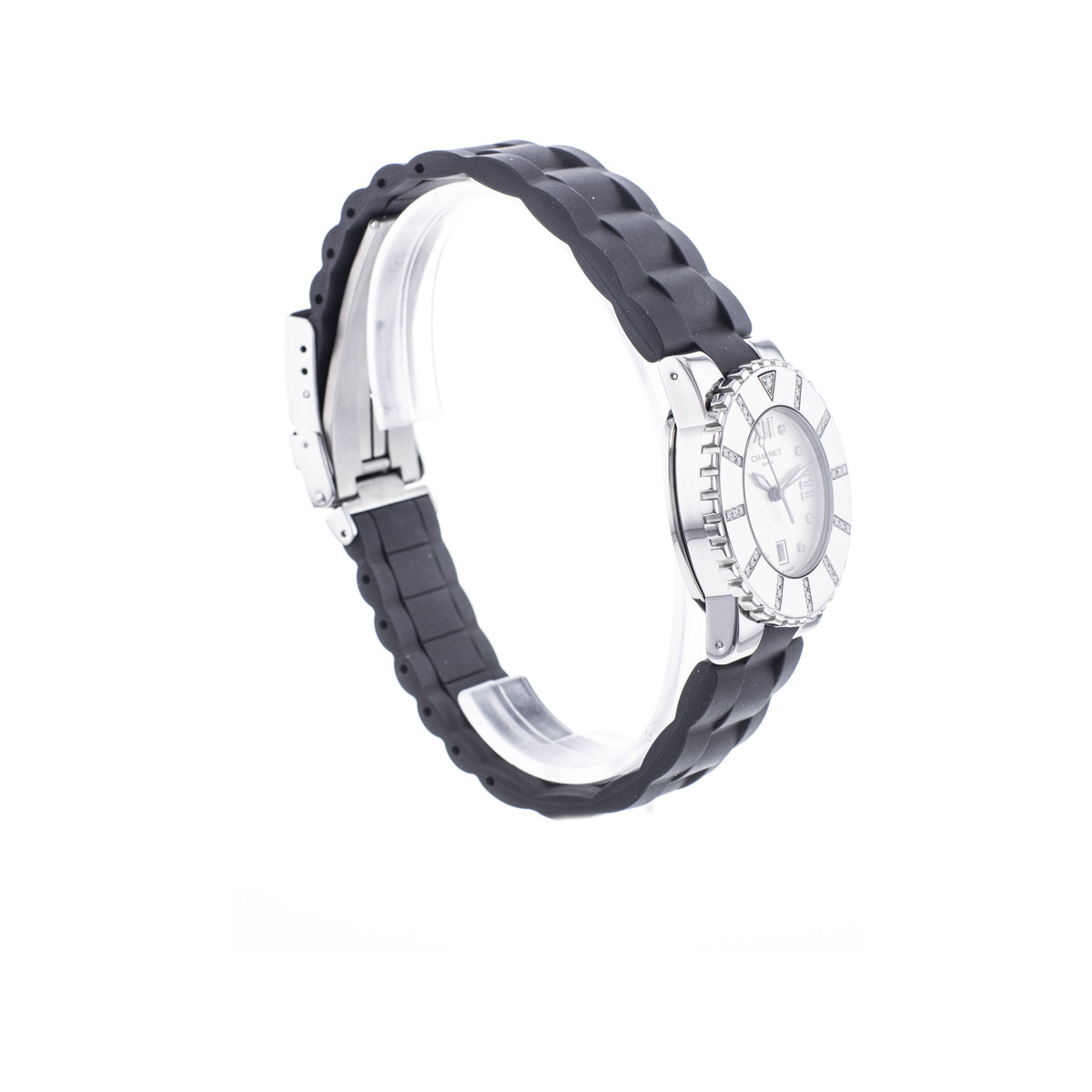 Montre d'occasion CHAUMET Class One Diamants femme quartz bracelet caoutchouc - vue 2