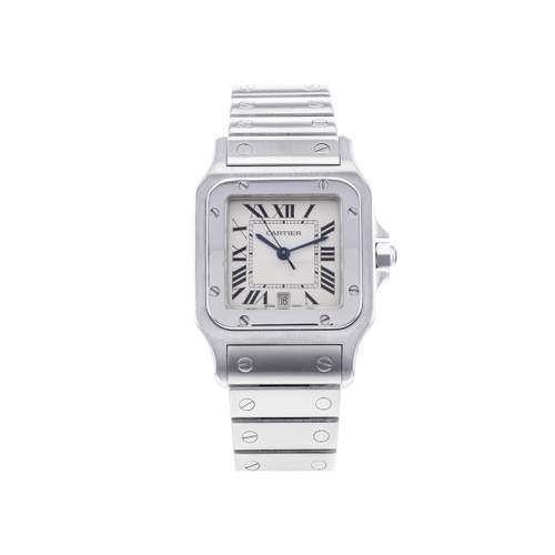 Montre d'occasion CARTIER Santos Galbée mixte quartz bracelet acier
