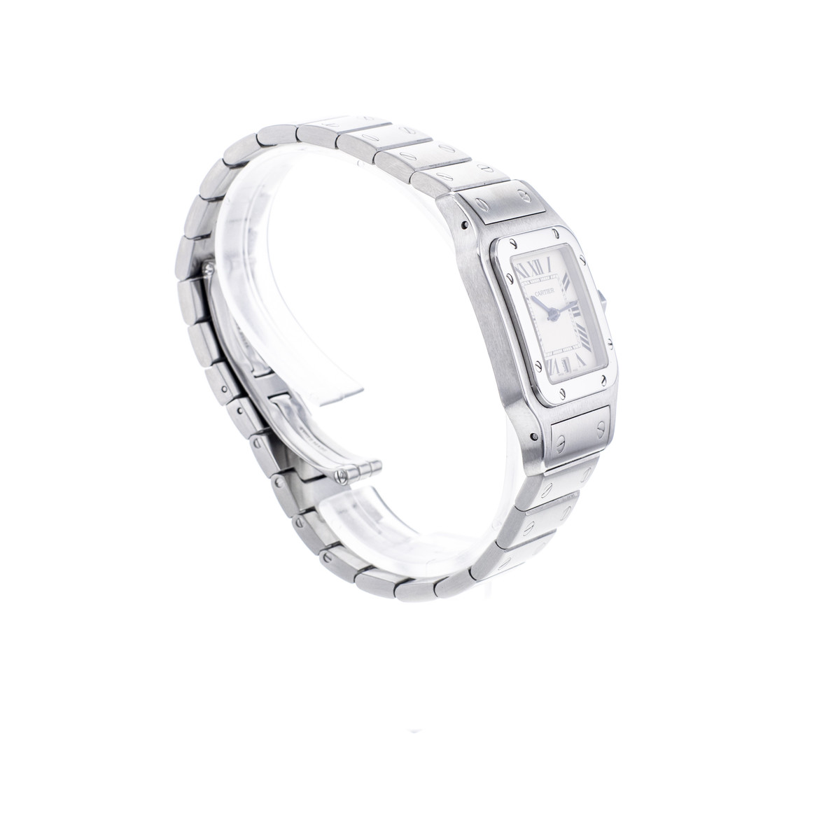 Montre d'occasion CARTIER Santos Galbée mixte quartz bracelet acier - vue 2