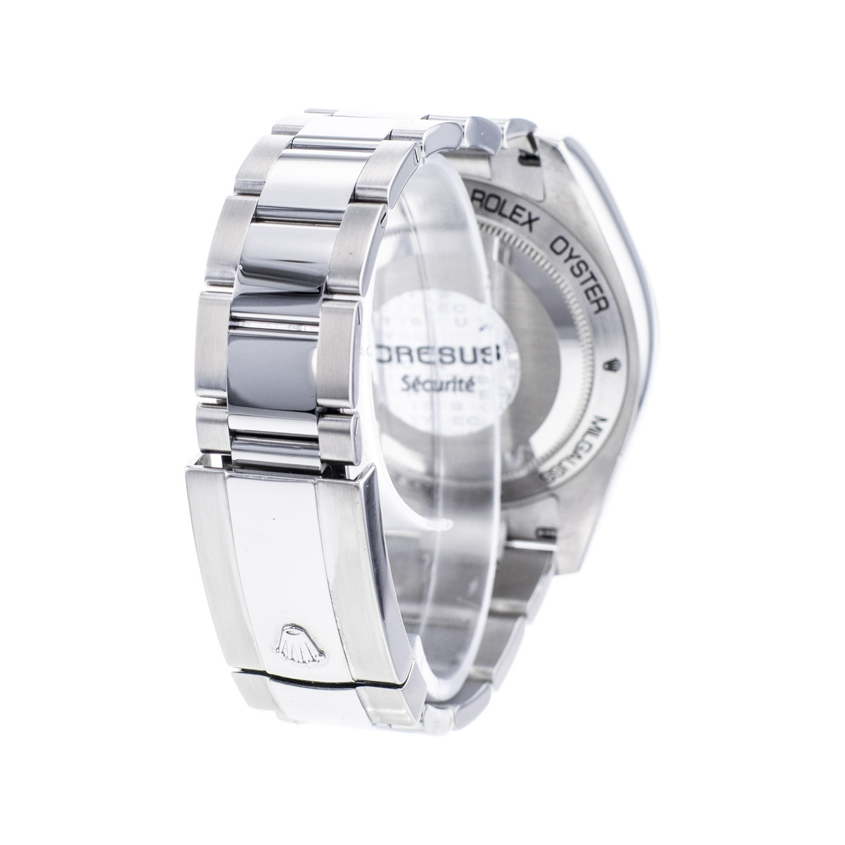 Montre d'occasion ROLEX Milgauss homme mouvement automatique certifié (cosc) bracelet acier - vue D4
