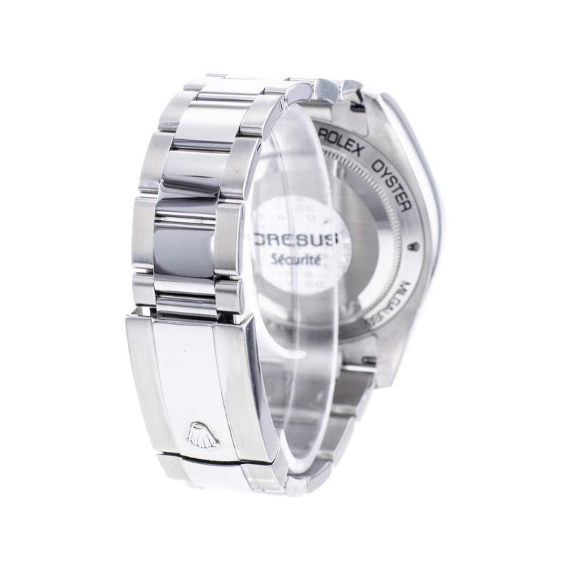 Montre d'occasion ROLEX Milgauss homme mouvement automatique certifié (cosc) bracelet acier - vue D4