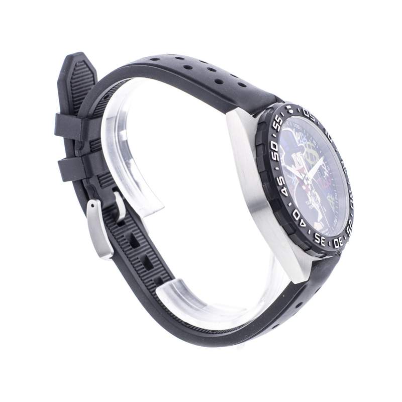 Montre d'occasion TAG HEUER Formula 1 Alec Monopoly homme quartz bracelet caoutchouc - vue 2