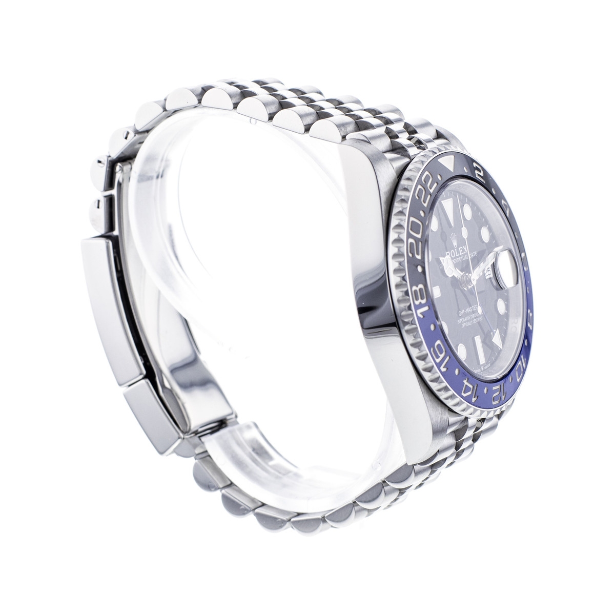 Montre d'occasion ROLEX GMT-Master II Batman homme mouvement automatique certifié (cosc) bracelet acier - vue 2