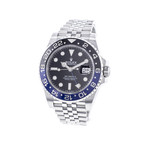 Montre d'occasion ROLEX GMT-Master II Batman homme mouvement automatique certifié (cosc) bracelet acier - vue 4