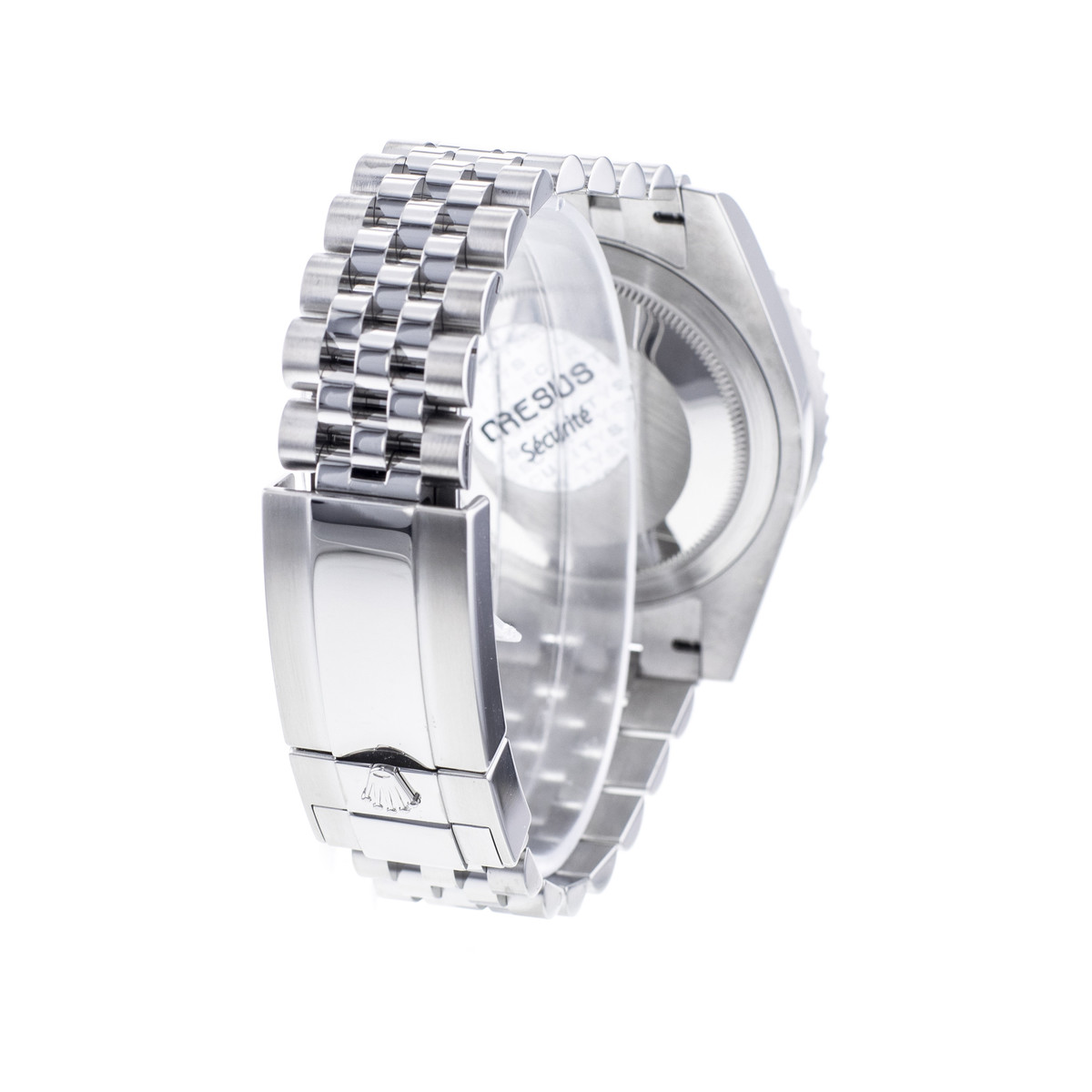 Montre d'occasion ROLEX GMT-Master II Batman homme mouvement automatique certifié (cosc) bracelet acier - vue D4