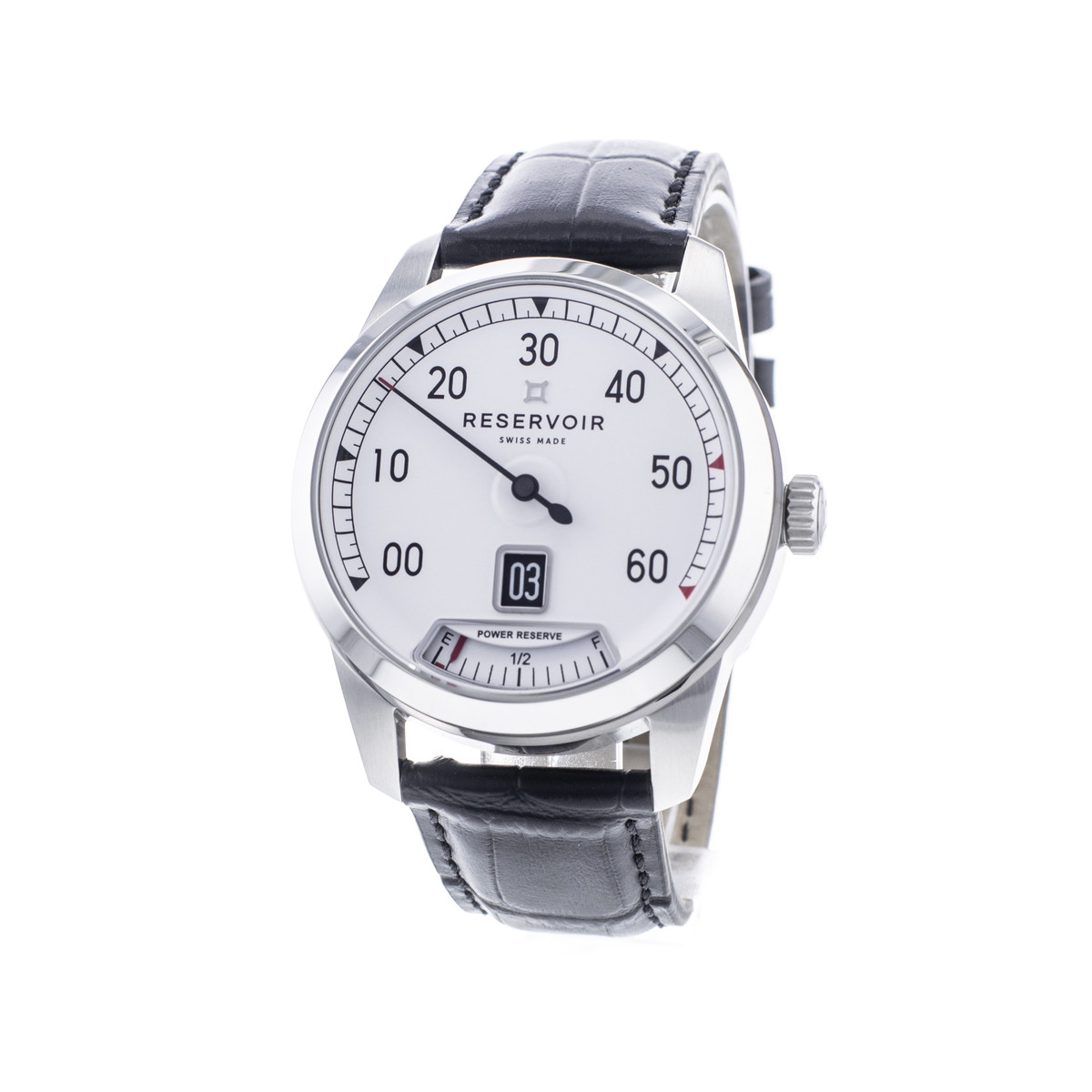 Montre d'occasion RESERVOIR Supercharged homme automatique bracelet cuir d'origine - vue 4