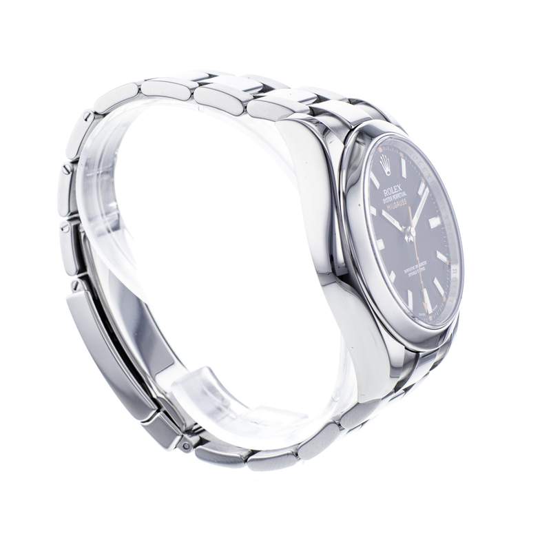 Montre d'occasion ROLEX Milgauss homme mouvement automatique certifié (cosc) bracelet acier - vue 2