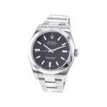 Montre d'occasion ROLEX Milgauss homme mouvement automatique certifié (cosc) bracelet acier - vue 4