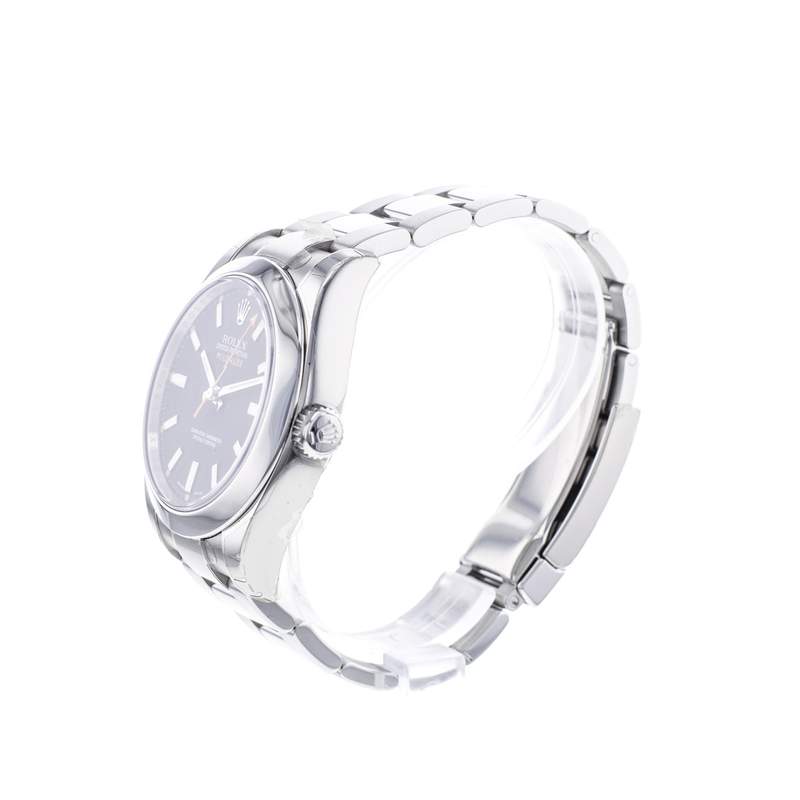 Montre d'occasion ROLEX Milgauss homme mouvement automatique certifié (cosc) bracelet acier - vue D2
