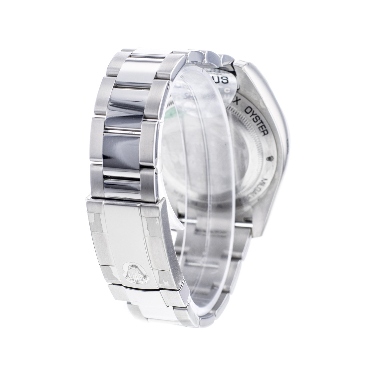 Montre d'occasion ROLEX Milgauss homme mouvement automatique certifié (cosc) bracelet acier - vue D4