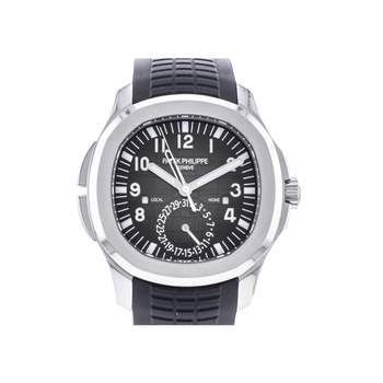 Montre d'occasion PATEK PHILIPPE Aquanaut Travel Time homme mouvement automatique certifié (cosc) bracelet caoutchouc