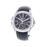 Montre d'occasion PATEK PHILIPPE Aquanaut Travel Time homme mouvement automatique certifié (cosc) bracelet caoutchouc - vue 4