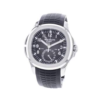 Montre d'occasion PATEK PHILIPPE Aquanaut Travel Time homme mouvement automatique certifié (cosc) bracelet caoutchouc