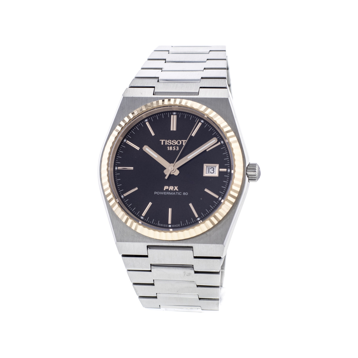 Montre d'occasion TISSOT PRX Powermatic 80 homme automatique bracelet acier - vue 4