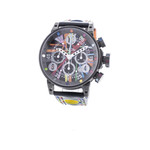 Montre d'occasion BRM V12-44 Art Car homme automatique bracelet cuir d'origine - vue 4