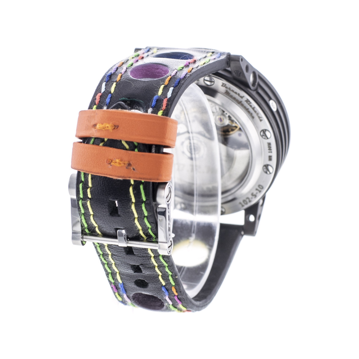 Montre d'occasion BRM V12-44 Art Car homme automatique bracelet cuir d'origine - vue D4