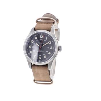 Montre d'occasion HAMILTON Khaki Field Titanium Far Cry 6 homme automatique bracelet cuir d'origine