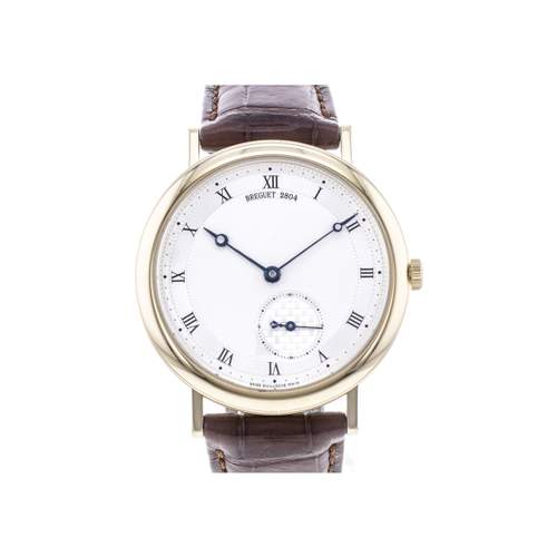 Montre d'occasion BREGUET Classique 5140 homme automatique bracelet cuir d'origine
