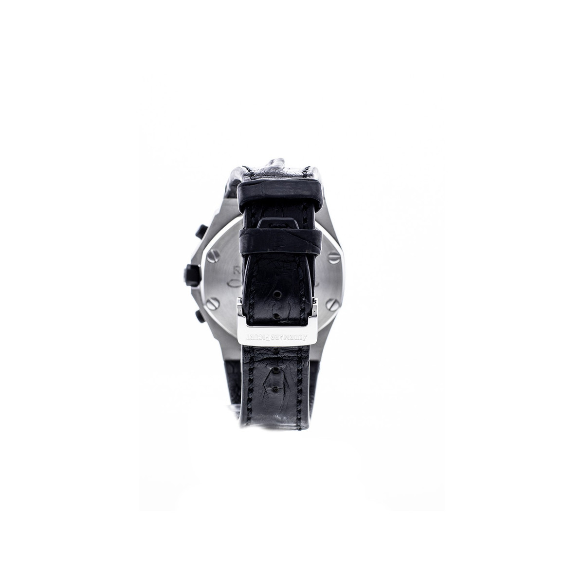 Montre d'occasion AUDEMARS PIGUET Royal Oak Offshore homme automatique bracelet cuir d'origine - vue D4