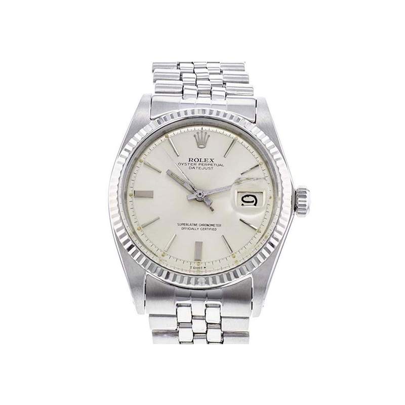 Montre d'occasion ROLEX DateJust Vintage homme automatique bracelet acier - vue 1