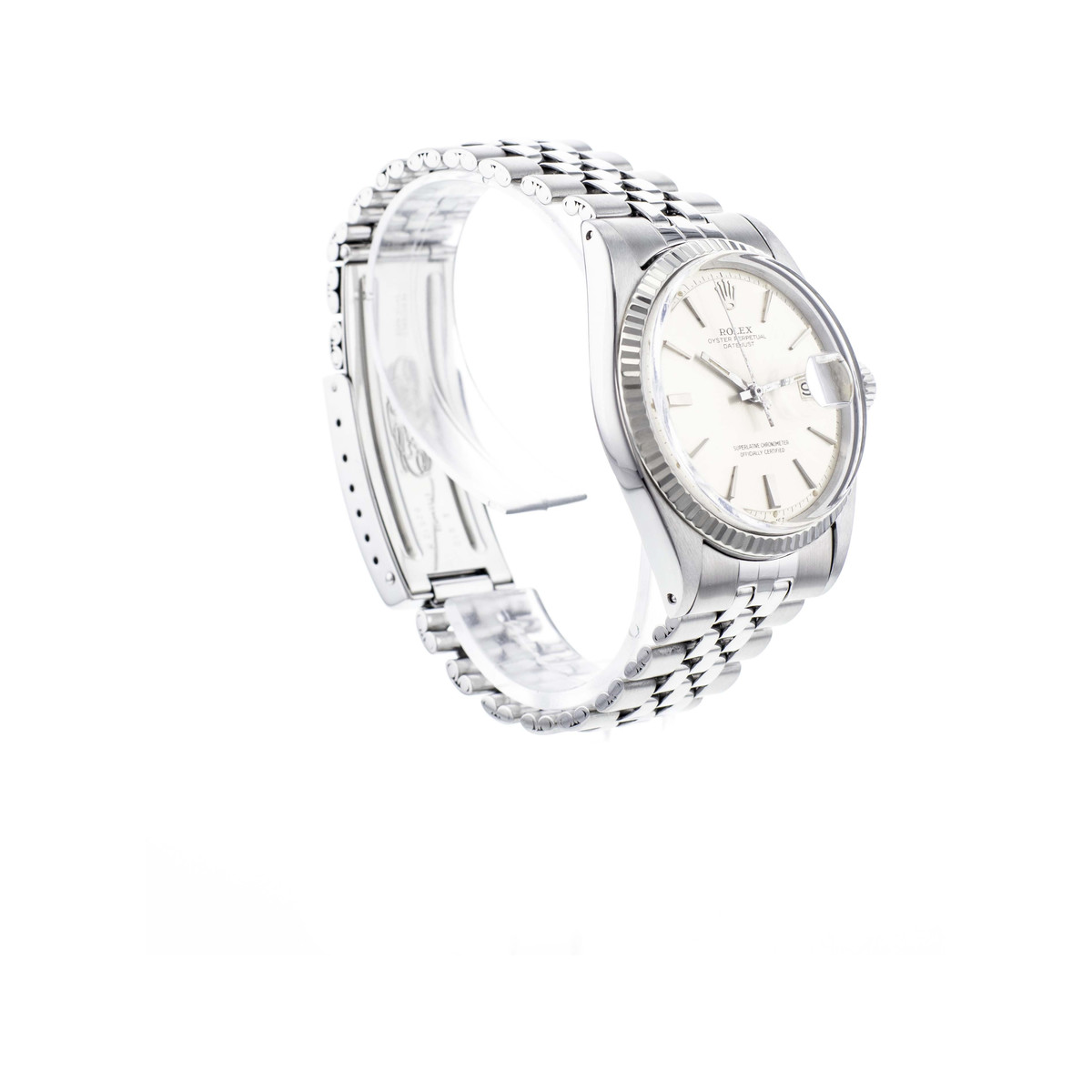Montre d'occasion ROLEX DateJust Vintage homme automatique bracelet acier - vue 2