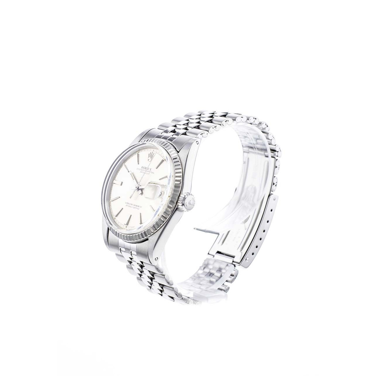 Montre d'occasion ROLEX DateJust Vintage homme automatique bracelet acier - vue D2