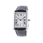Montre d'occasion CARTIER Tank Must XL homme automatique bracelet cuir d'origine - vue 4