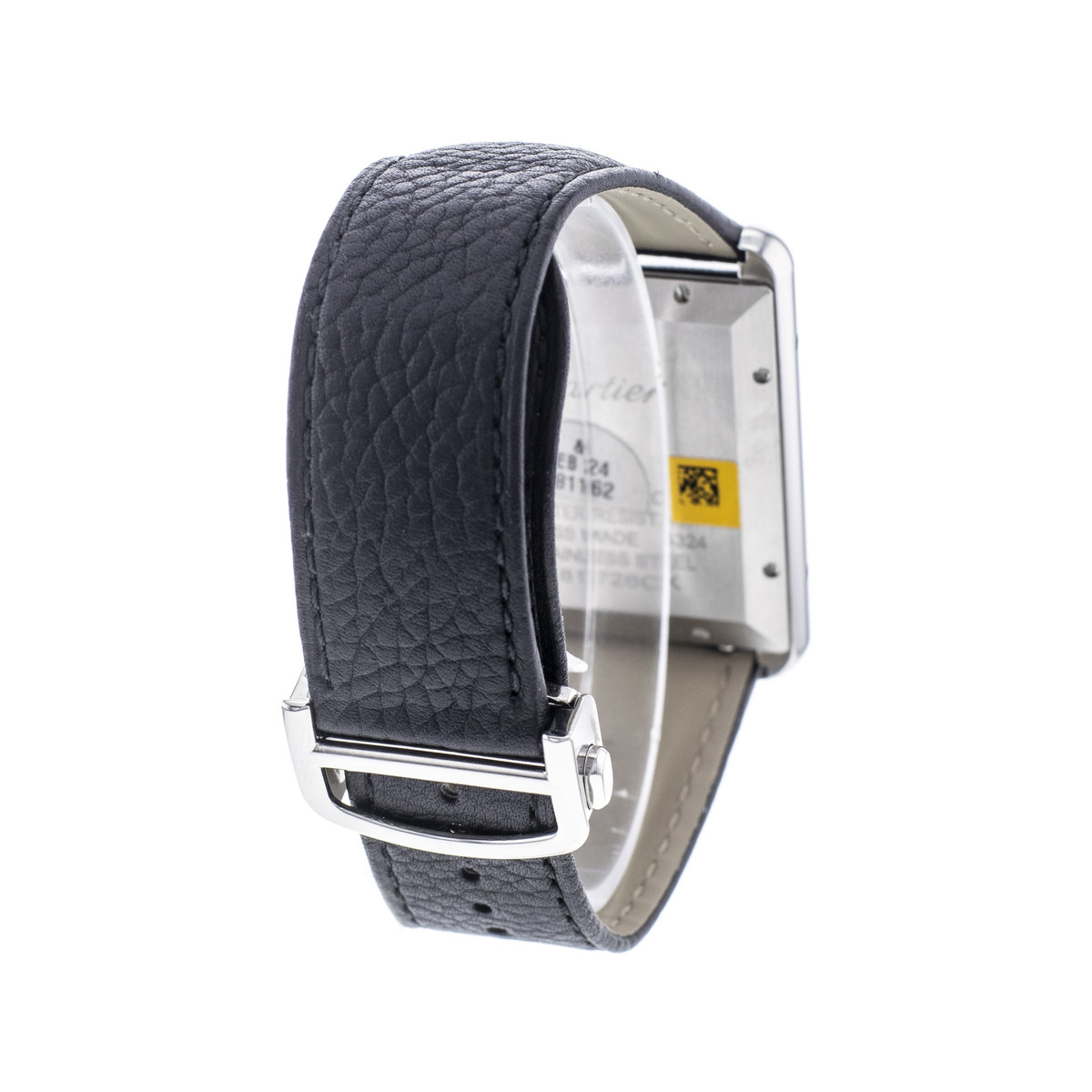 Montre d'occasion CARTIER Tank Must XL homme automatique bracelet cuir d'origine - vue D4