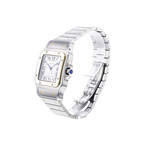 Montre d'occasion CARTIER Santos Galbée XL homme automatique bracelet or jaune 750/000 et acier - vue D2