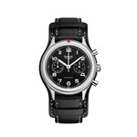 Montre d'occasion HANHART 1882 417ES - 42mm homme mécanique bracelet cuir d'origine - vue 4
