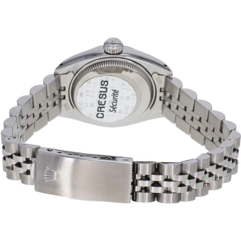 Montre d'occasion ROLEX DateJust Lady femme mouvement automatique certifié (cosc) bracelet acier - vue 3