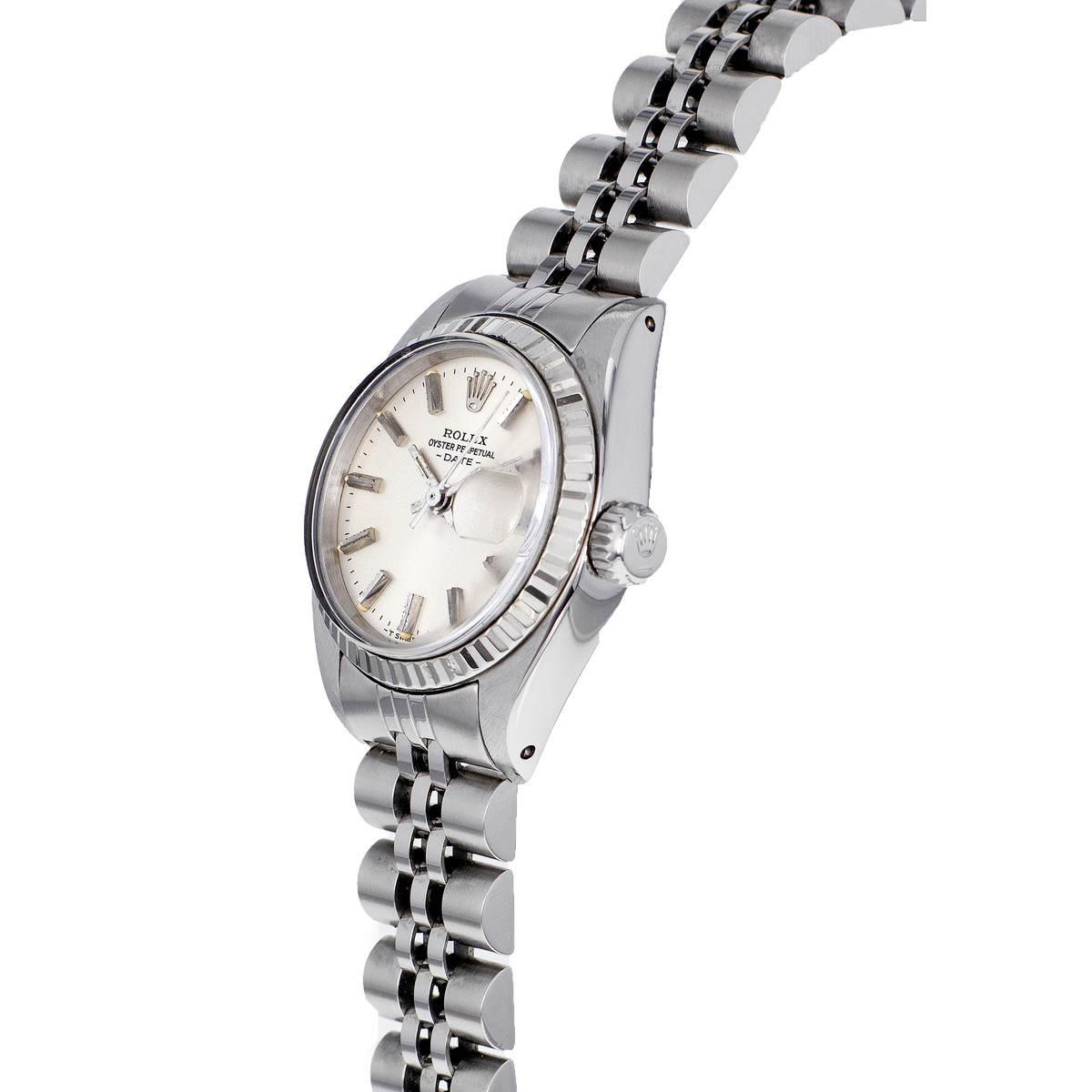 Montre d'occasion ROLEX DateJust Lady femme mouvement automatique certifié (cosc) bracelet acier - vue D2